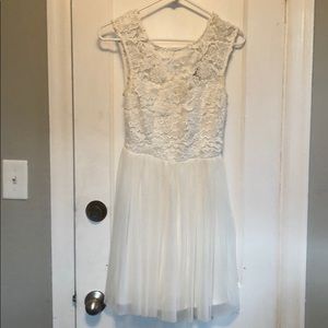 White Lace Charlotte Russe Dress